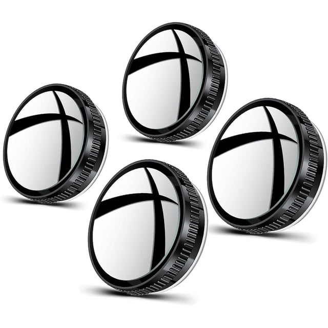 Espejo retrovisor convexo xinyu con ventosa ángulo ajustable 360 grados 2 pares negros