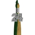 thumbnail image 5 of Endea Graduation Hunter Green/Antique Gold Graduation Tassel with Silver Date Drop, 5 of 11