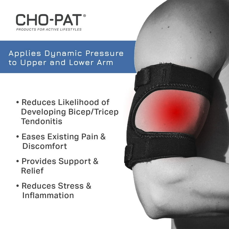 Cho-Pat Bicep/Tricep Cuff, Upper Arm Brace for Tendonitis, Strains