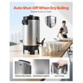 thumbnail image 6 of Coffee Urn 40 Cup - 203oz Commercial Coffee Maker with Dripless Spigot, Quick Brewing, Automatic Temperature Control, Stainless Steel - Ideal for Catering & Restaurants, 6 of 9