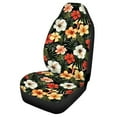 thumbnail image 5 of Jeiento Tropical Flowers Car Seat Covers Front Seats Only Soft High Back Driver Seat Cover Car Interior Protector Auto Bucket Seat Cover for Women Car Front Seat Cover Car Accessory, 1 Piece, 5 of 6