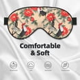 thumbnail image 5 of Uemuo Roosters And Peonies Flowers Pattern Sleep Eye Mask - Light Blocking Sleep Mask Blocking Out Light Perfectly, Soft and Comfortable Night Eye Mask, Eye Blinder, 5 of 7