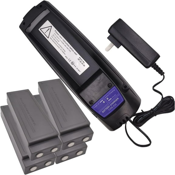 (4 Pack) 24V Battery Charger Type 434   (1 Pack) Scanreco 592 Battery for 7.2V Scanreco EEA4291/434 EEA2512/RC400/590/960 Battery