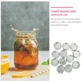 thumbnail image 2 of HLONK 12 Sets Canning Jar Rings Bands Replacement Lids The Glass Bottles Pint Jars Mason Tinplate, 2 of 6