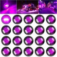 thumbnail image 1 of PSEQT 3/4" Round LED Side Marker Clearance Lights Front Rear Marker Indicators Tail Light Waterproof for Trailer Truck Car Bus Van Pickup RV ATV Wrang_Gift Of G, 1 of 5
