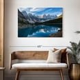 thumbnail image 3 of Elephant Stock Moraine Lake In The Valley Wall Art - Horizontal Canvas Wall Art - Living Room Wall Decor - Nature Canvas - Gray And Blue Decor - 45" x 30", 3 of 8