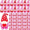 thumbnail image 3 of 5/25/50/100pcs Valentine's Day mini Gnomes Figurines Statue Gifts for Anniversary Wedding Party Valentine Tiered Tray Table Display Cake Decor, 3 of 9