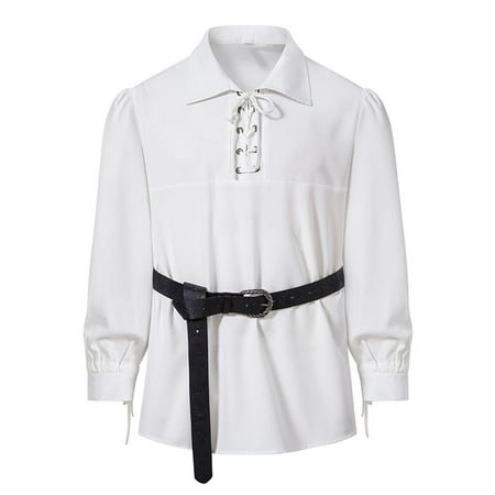 EOYWHK Denim Jacket Men Casual Fashion Solid Pullover Long Sleeve Turn-down Collar Tops Blouse　Clearance