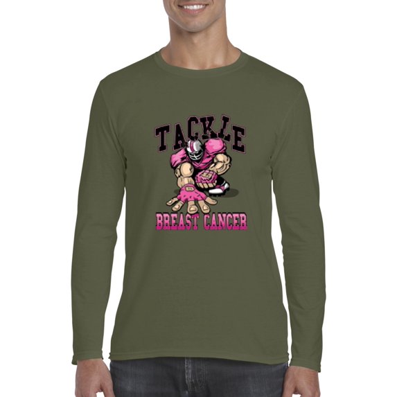 Artix Tackle Breast Cancer Awareness Long Sleeve Men T-Shirt