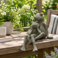 Large Toad Statue Garden Statue Couple Frog Large Lifelike Outdoor Sculpture For Patio ...