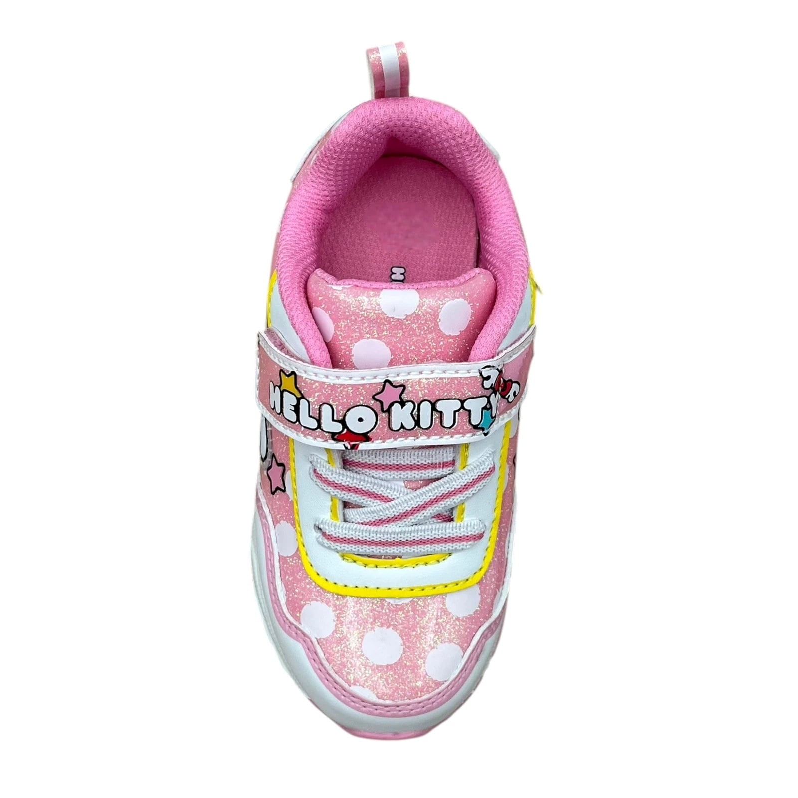 Hello Kitty Toddler Girls Slip-on Light-up Sneakers Size 8 White-Pink Shoes