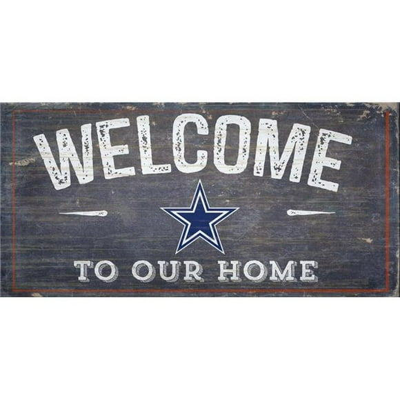 Dallas Cowboys Welcome Distressed 6 x 12