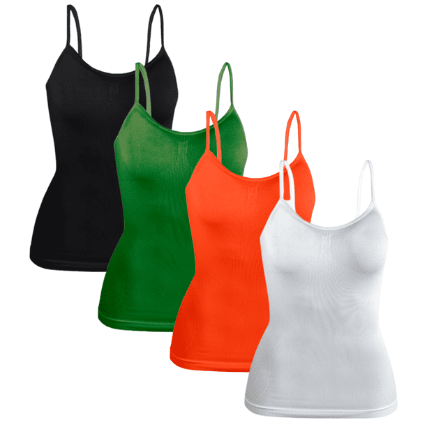 SET DE 4 BLUSAS DE MUJER DE USO INTERIOR O EXTERIOR SURTIDO EN COLOR CON TIRANTES UNITALLA