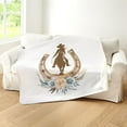 thumbnail image 5 of CafePress - Western Horseback Riding Cowgirl Equestrian - Sherpa Fleece Throw Blanket 60" x 50", 5 of 5