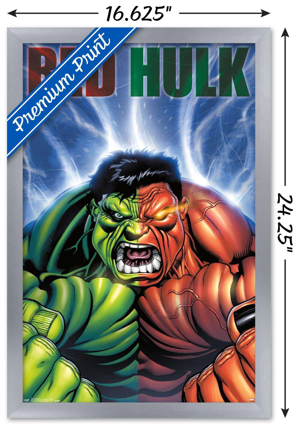 Marvel Comics - Red Hulk - Cover #30 Wall Poster, 14.725" x 22.375", Framed