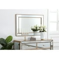 thumbnail image 3 of Iris beaded mirror 42 x 28 inch in antique gold, 3 of 9
