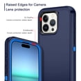 thumbnail image 3 of Petocase for iPhone 15 Pro Case Shockproof Dust/Drop Proof 3-Layer Full Body Protection [Without Screen Protector] Rugged Heavy Duty Durable Cover Case for iPhone 15 Pro 6.1" 2023,Blue, 3 of 7