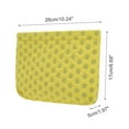 thumbnail image 2 of Unique Bargains 1 Pc convenient Rectangle Flat Dots Makeup Bag for Travel Large Yellow Gray Polyester, 2 of 6