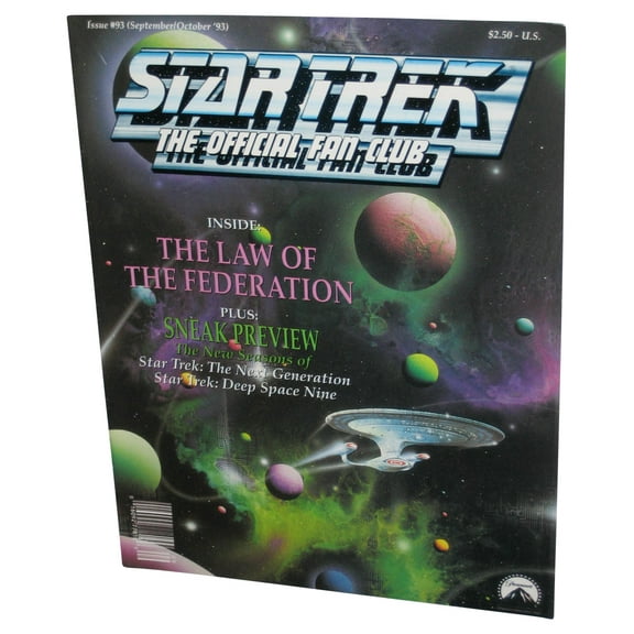 Star Trek The Official Fan Club September October '93 Magazine Book #93