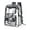 Black, variant on Clear Backpack for School PVC Clear Bookbag Heavy Duty Transparent Backpacks for Stadium Events Multiple Pockets See Through Bag for Concert Work Security Travel Festival, Black