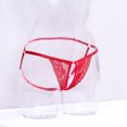thumbnail image 6 of Elainilye Fashion Bikini Underwear for Women Sexy Thong Panties Sexy Lacy Underpants with Buttons for Controlling Length,Red, 6 of 9
