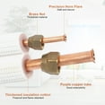 thumbnail image 3 of 25Ft Mini Split Line Set with Flared Copper Tubing, 1/4" & 3/8" O.D. Thickened PE Insulated Coil, Nuts & Installation Kit – AC Hose Kit AC Drain Hose, Mini Split Drain Hose, Mini Split Line Set Cover, 3 of 8