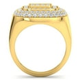 thumbnail image 3 of 3Ct Men's Diamond Ring Wide High Polished Anniversary Band White or Yellow Gold, 3 of 4
