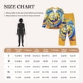 thumbnail image 4 of Naloa Funny Alarm Clock Illustration Pajamas for Women Set, Womens Pajama Sets, Lounge Sets for Women, 2pjs for Women-Large, 4 of 7