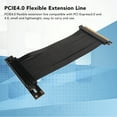 thumbnail image 4 of PCI Express Riser Card, Gold Sinking Process PCI Express4.0 Extension Cable 90 Degree Support X4 X1  For PC, 4 of 8