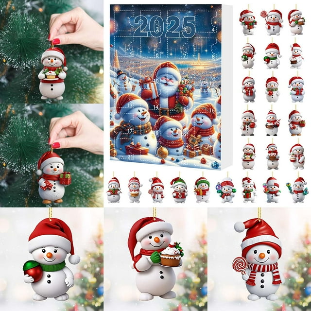 Ensemble Surprise Compte à Rebours Calendrier de l'Avent Mystère Jouet de Collection pour Enfants et Adultes