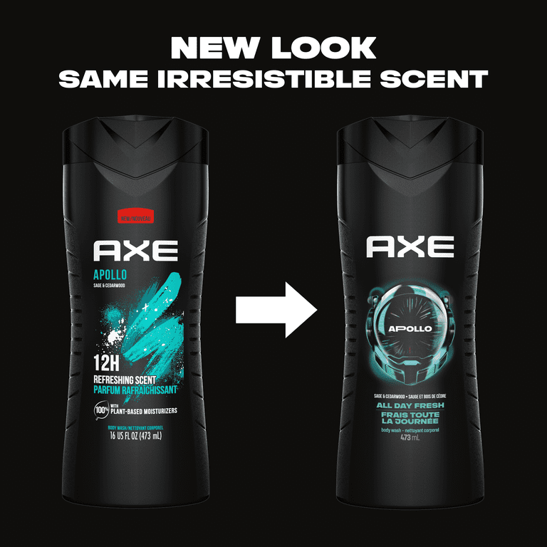 AXE Apollo Body Wash ツインパック 946ml 2 pack) Axe Apollo Refreshing Long Lasting Men's Body Wash, Sage