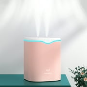 Dual-Hole Humidifier, Quiet Cool/Warm Mist for Bedroom, Plants, and Home Aromatherapy, 2L