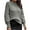 Gray, variant on IROINNID Womens Sweater Round Neckline Pullover Sweater Solid Color Leisure Mid-Length Long Sleeve Autumn and Winter Warm Threaded Sweater