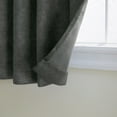 thumbnail image 3 of TOWN & COUNTRY EVERYDAY Lustre Solid Heavyweight Textured Sateen Indoor Curtains, Room Darkening Opacity, Grommet Top, Energy Efficient, 2-Pack Set, 52"x63", Charcoal, 3 of 10