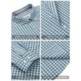 thumbnail image 2 of sogami Men's Plaid Oxford Shirt Casual Long Sleeve Button Down Shirt, 2 of 5