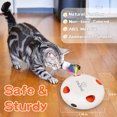 thumbnail image 3 of Gmdisc Interactive Cat Toys for Indoor Cats, Toys Moving Feathers for Pet Cat,USB Rechargeable Electronic Kitten Toys(White), 3 of 7