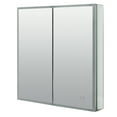 thumbnail image 6 of Designer Series by Zenna Home Edge-Lit Framed LED Mirror Medicine Cabinet in Aluminum, Bi-view, 6 of 8