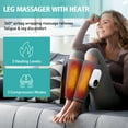thumbnail image 4 of Leg Massager for Circulation, Air Compression Massager for Calf Foot Legs Muscle, 3 Modes 3 Intensities Leg Massager and Heat Calf Wraps Massager for All Size,Relief Leg Muscle Fatigue,2Pcs, 4 of 10