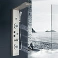 thumbnail image 3 of Brushed Nickel Bathroom Shower Syatem LED Shower Panel Tower With Shower Temperature Screen, 3 of 7