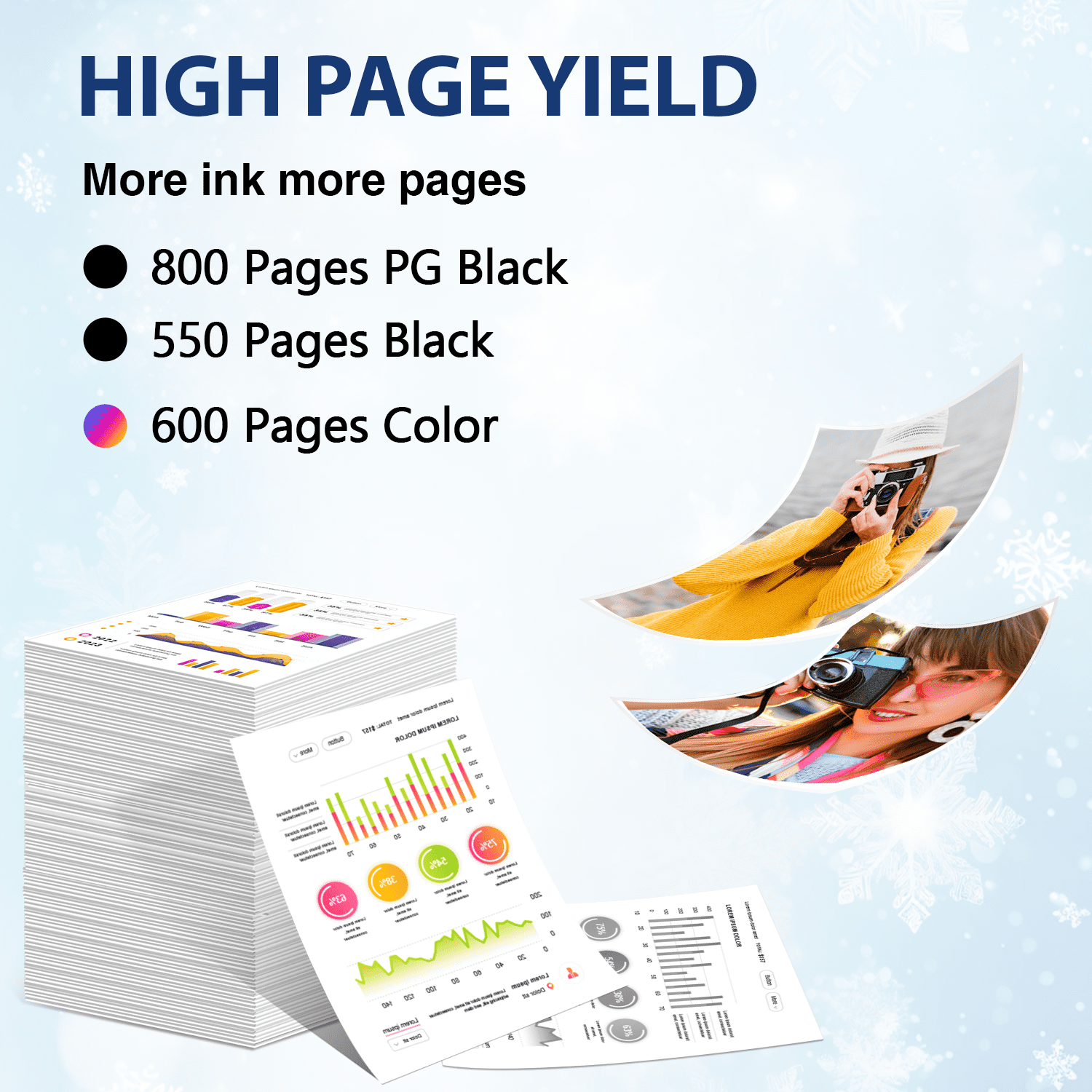 BunToner 302 Ink Cartridges Compatible for Epson 302XL for Expression Premium XP-6000 XP-6100 XP6000 XP6100 Printer