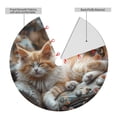 thumbnail image 2 of Picia Serene Kitten Kingdom Print Christmas Tree Skirt , Christmas Tree Skirt Ornaments for Merry Christmas Holiday Party Decorations Indoor Outdoor-48", 2 of 7