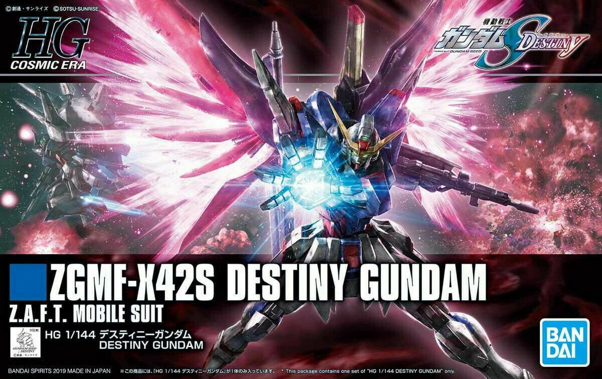 Details about   Bandai HGUC 224 Gundam Seed Destiny Gundam 1/144 Scale Kit 