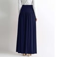 thumbnail image 6 of Riforla Plus Size Maxi Skirts for Women Long Length Skirts with Pockets Beach SwimCoverup Night Out Casual Office Party Skirts for Women Trendy Navy M, 6 of 8
