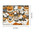 thumbnail image 3 of Halloween Rugs for Living Room, Halloween Ghost Pumpkin Pastry Halloween Decor Area Rug Rugs 63x48in, Non Slip Carpet Floor Mat, Halloween Decorations Rug Kids Room Home Decor, 3 of 5