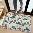 thumbnail image 2 of Green Dinosaurs Christmas Pattern Door Rugs,Washable Non Slip Door Mats Indoor,Decorative Door Mats,Entry Mat Indoor for Entrance,Bedroom,Kitchen,Bathroom,20"x32", 2 of 6