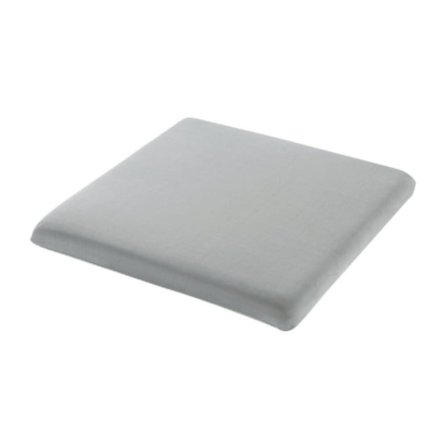 Cojín cuadrado para silla con base antideslizante para meditación en interiores y salas de estar. Gris claro