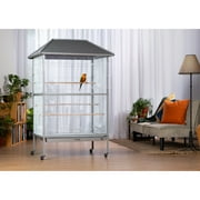 Prevue Pet Products Charming Aviary Flight Cage Jumbo Bird Cage with Rolling Base
