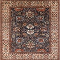 thumbnail image 1 of Ahgly Company Indoor Square Mid-Century Modern Camel Brown Oriental Area Rugs, 7' Square, 1 of 6