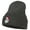 Dk Grey, variant on Santa Claus Head Embroidered Long Knitted Beanie - Royal OSFM