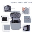 thumbnail image 3 of MINKUROW Makeup bag Cosmetic bag Travel Toiletry bag Hanging travel essentials for women,men (Grey), 3 of 7
